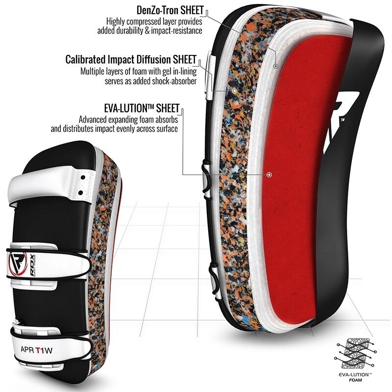 ARM PAD CURVE APR-T1W, Alb, uni