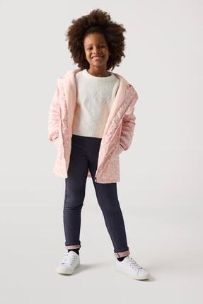 Legging thermique fille poches arrière marine