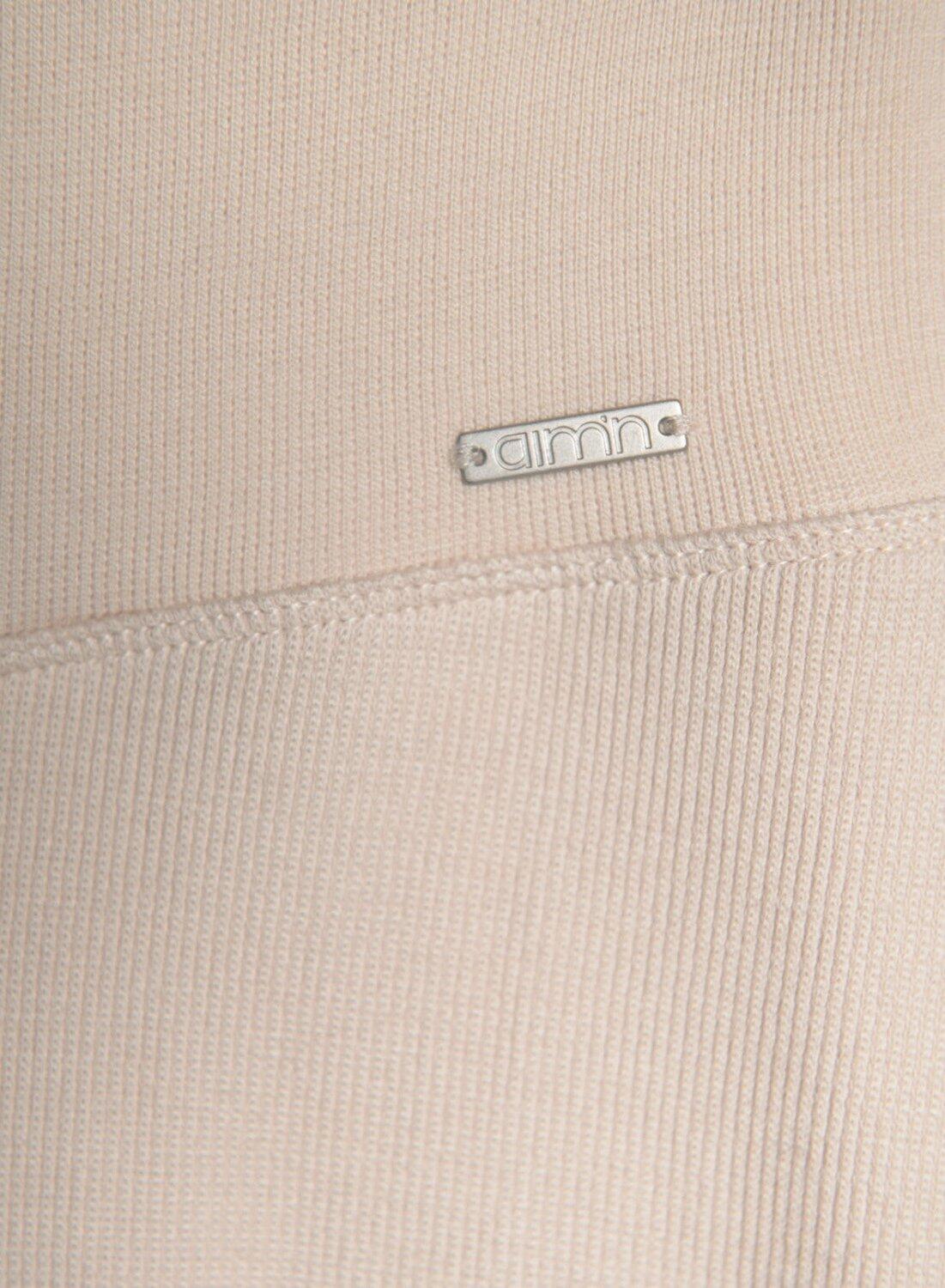 Mujer Leggings de Lana Acanalado Termorregulador Crema 6/6