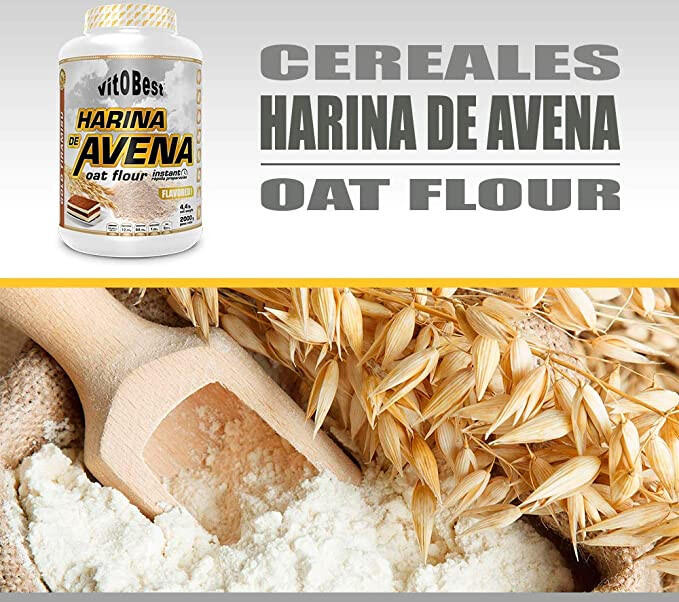 Harina de Avena - 2Kg Tarta de queso y Fresa VitoBest 2/6