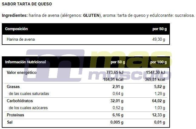 Harina de Avena - 2Kg Tarta de queso y Fresa VitoBest 6/6