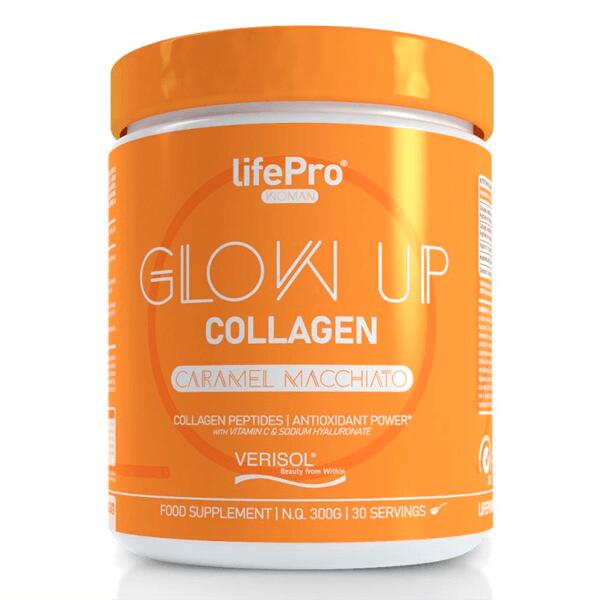 LIFE PRO NUTRITION Glow up collagen - 300g Caramelo Cappuccino da LifePRO
