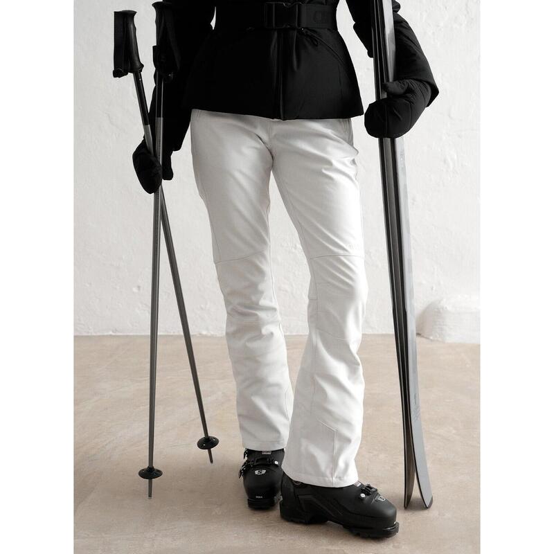 Pantalones para esquí y snowboard para Mujereses, impermeables, blancos