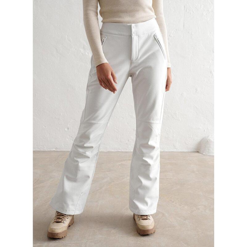 Pantalones para esquí y snowboard para Mujereses, impermeables, blancos