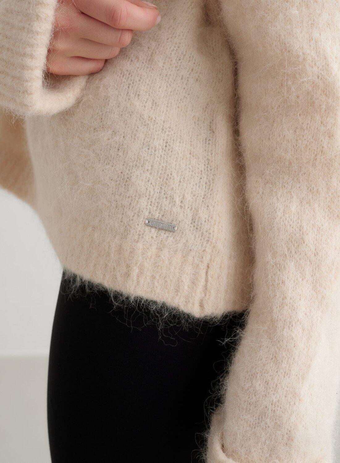 Donna Maglia Lana Alpaca Crema 7/7
