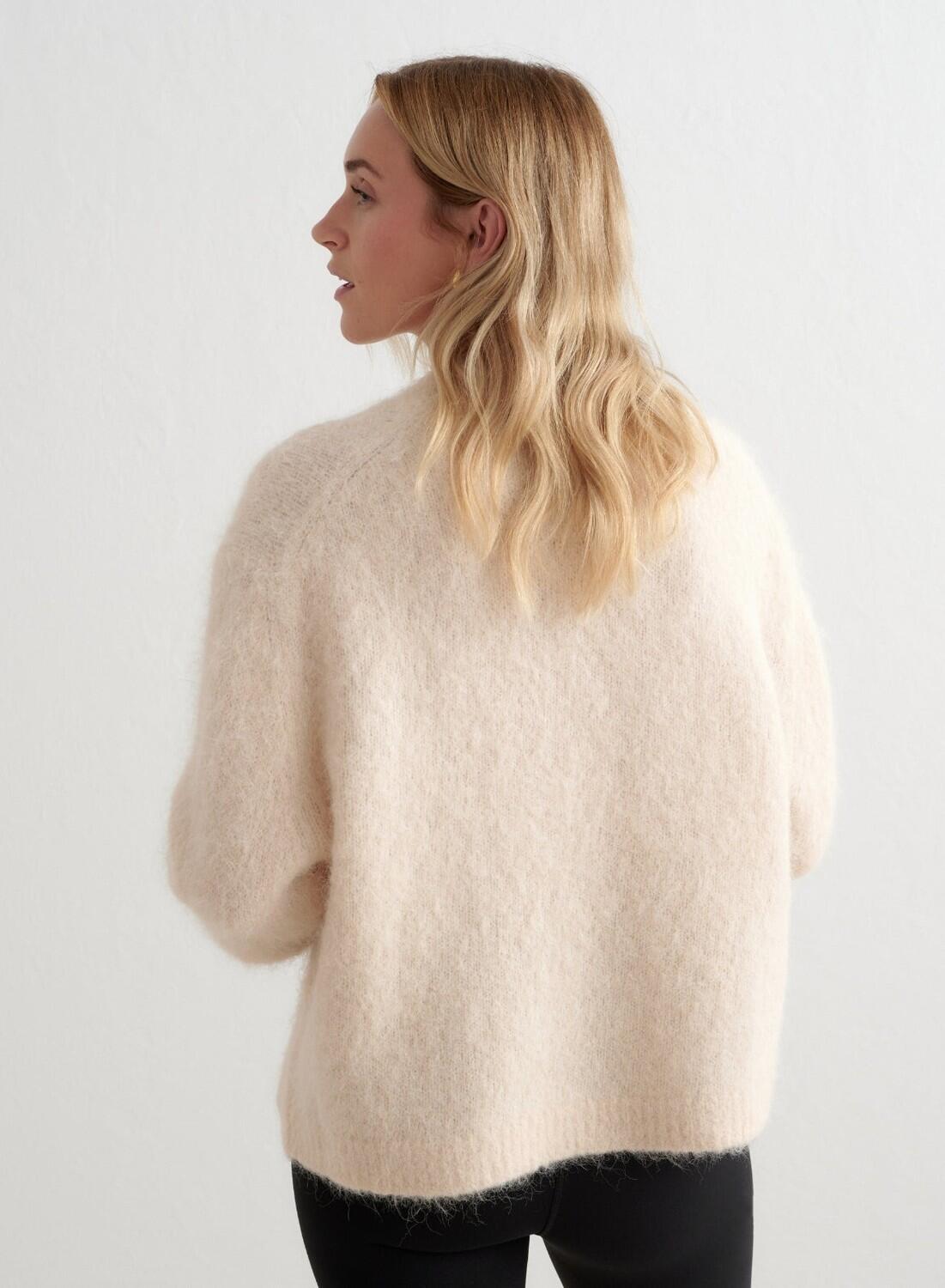 Donna Maglia Lana Alpaca Crema 6/7