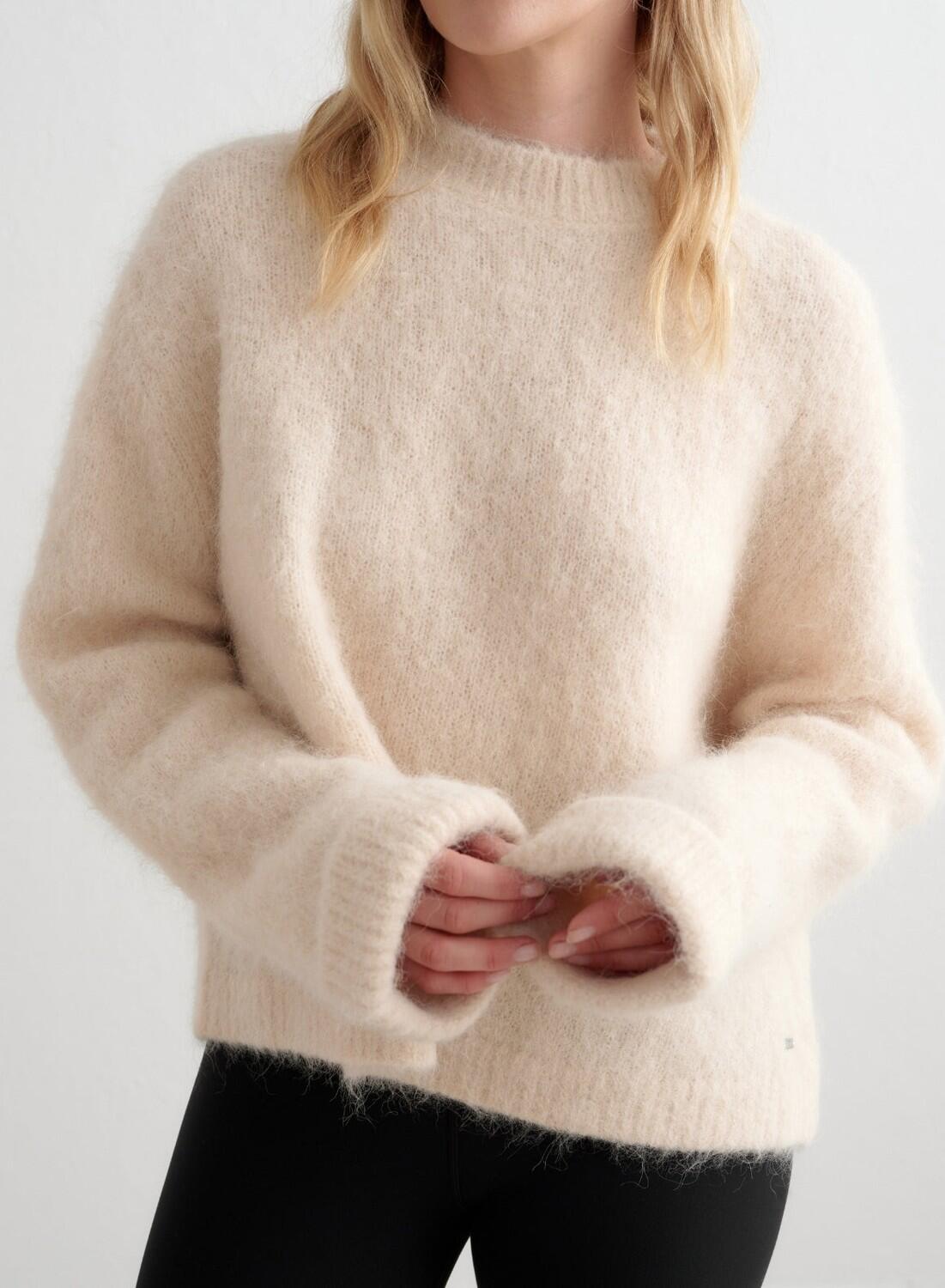Donna Maglia Lana Alpaca Crema 4/7