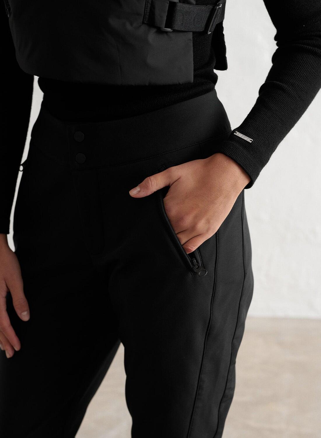 Mujer Pantalón de esquí Impermeable Guardanieves Negro 4/6