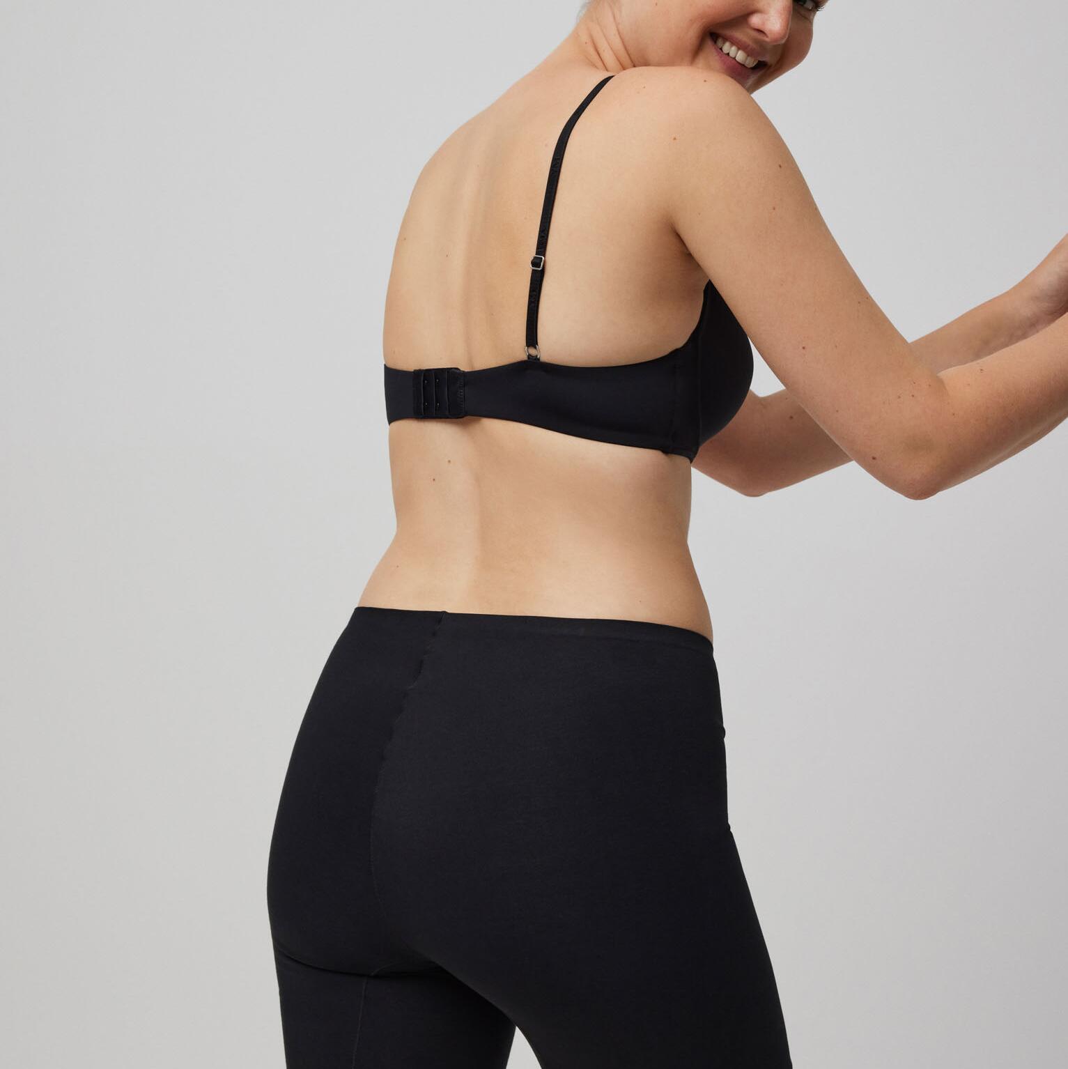 Shorts pretos anti-atrito com laser 2/5