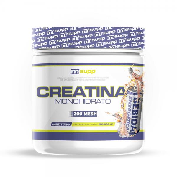 Creatine monohydrate 200 mesh - 300g bebida energética da mm supplements