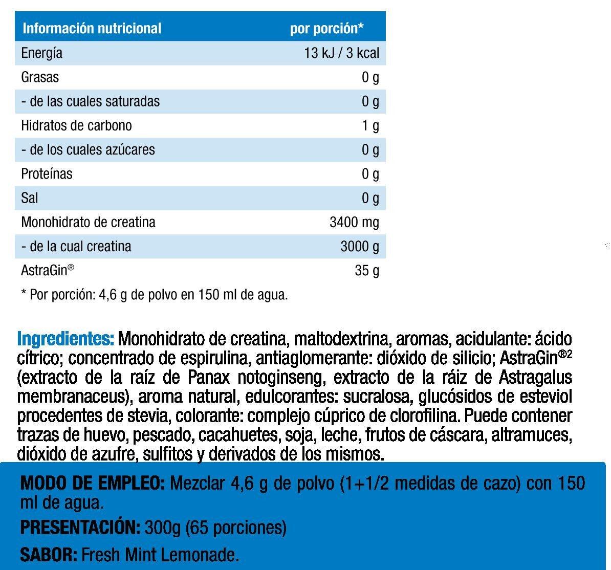 Créatine Creapure® - Performance Creatine - Limonade à la Menthe Fraîche 300g 4/4