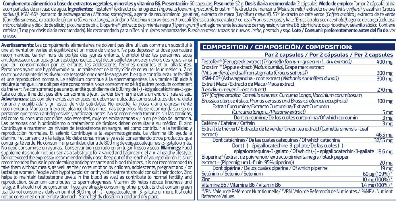 Libido maschile Boost - 60 capsule IO.Genix 2/3