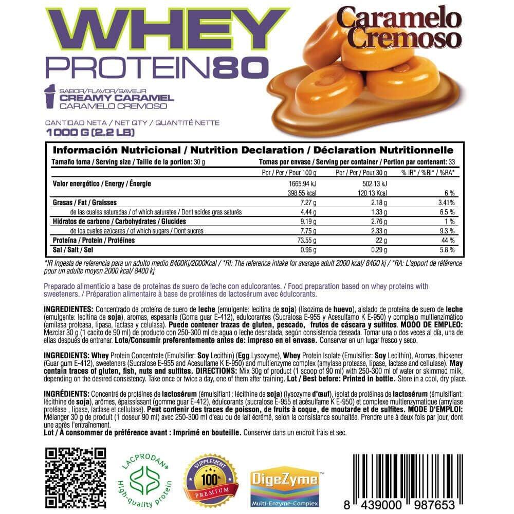 Whey protein80 - 1kg Creamy Caramel de MASmusculo 6/6