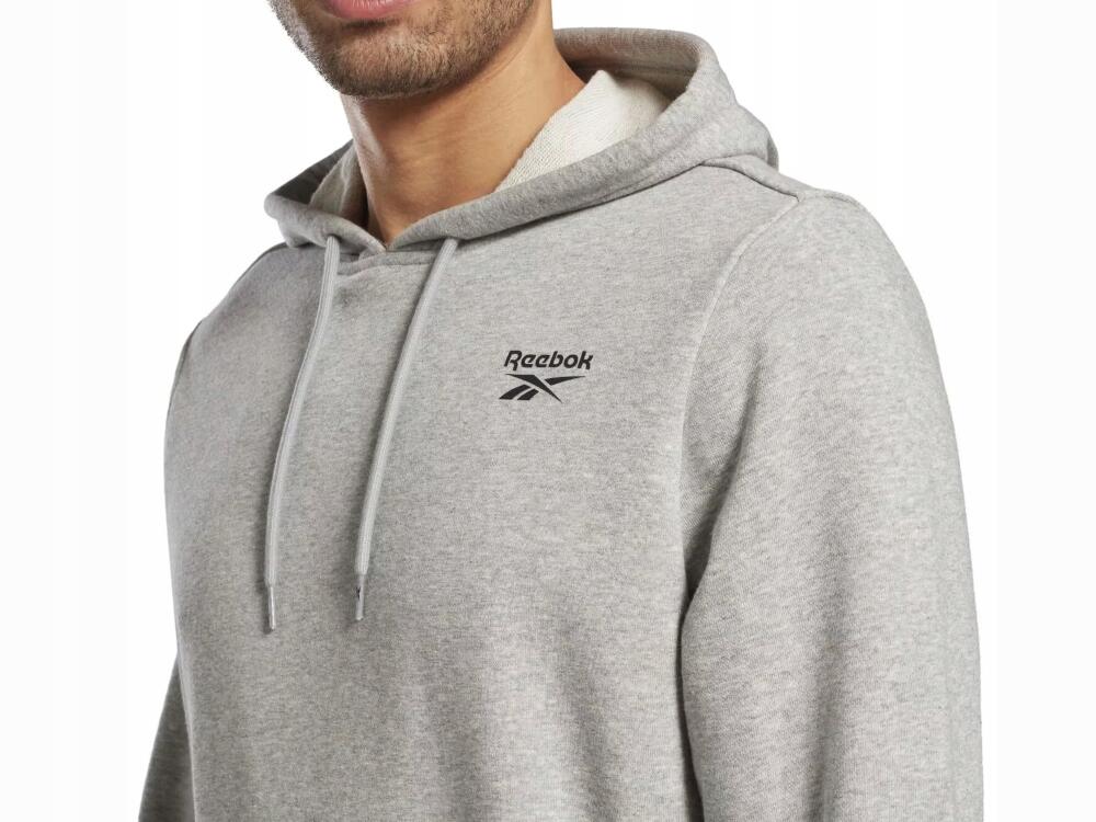 Felpa con Cappuccio Uomo Reebok  RI FT LEFT CHEST OT HZ8788  Grigio 5/7