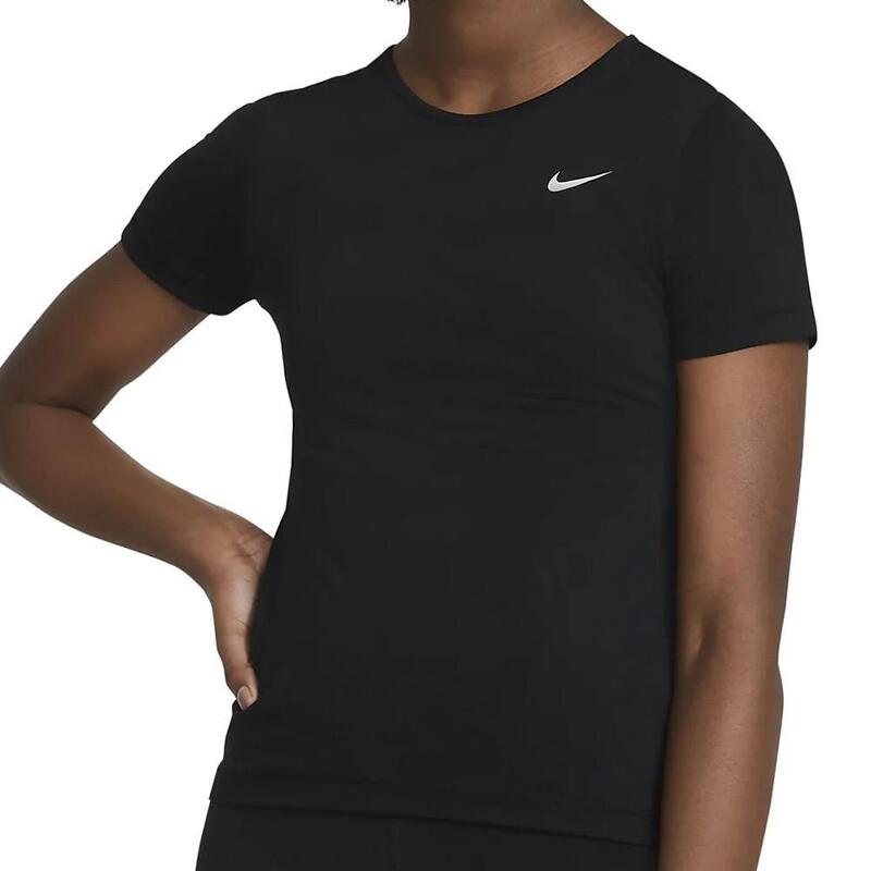 T-shirt Noir Fille Nike Pro