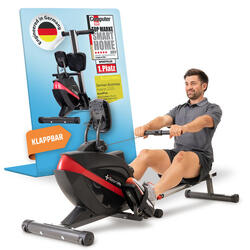 Rameur SportPlus pour la maison, pliable, frein magnétique, roulements à billes