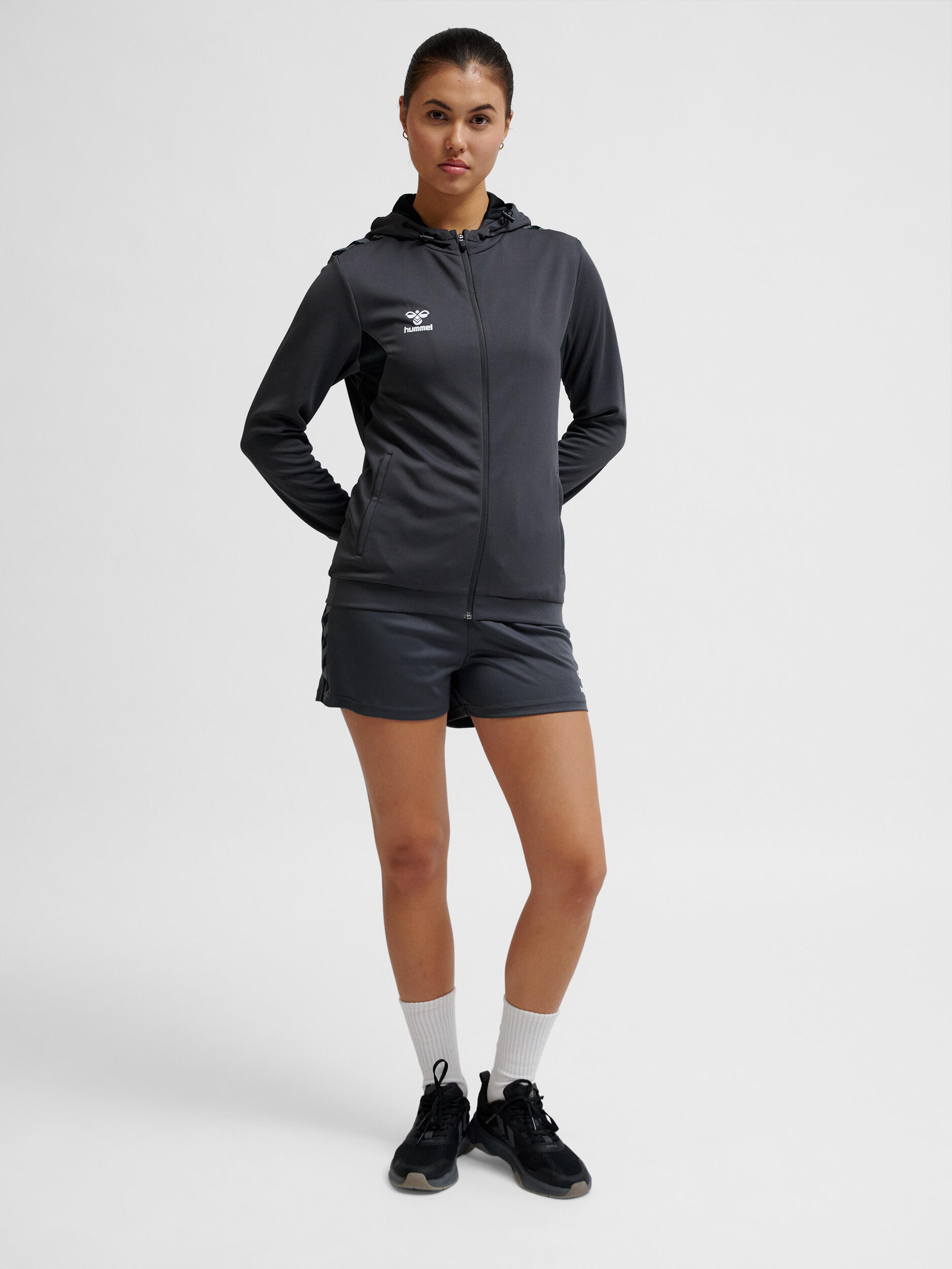 Sweatjacke mit Reißverschluss und Kapuze Frau Hummel Authentic 3/7