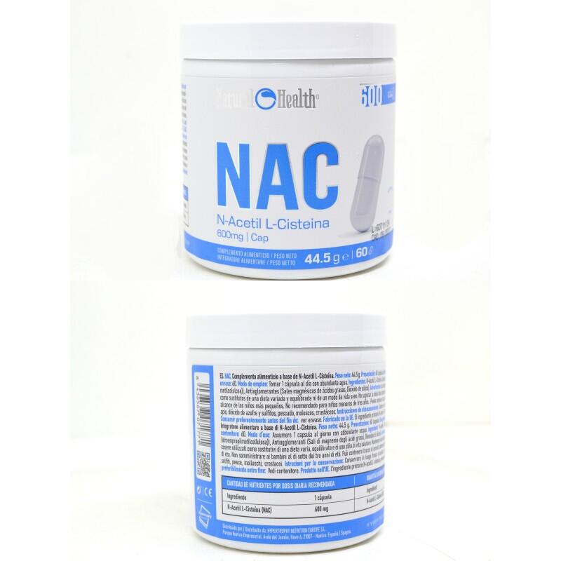 NAC 600mg | N-Acetilcisteína | 60 Cápsulas 5/5