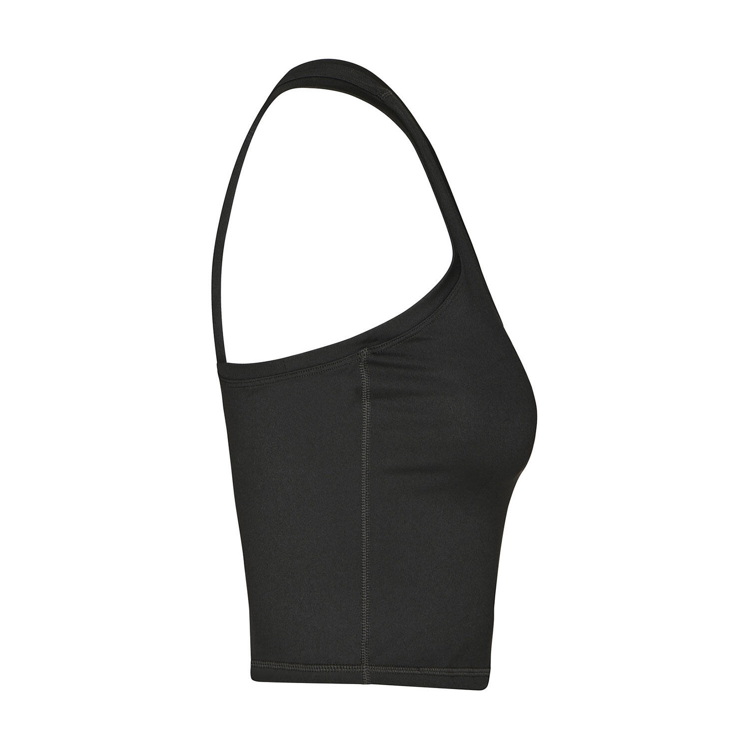 Cropped Tank, Sport Crop Top, schwarz XS 2/6