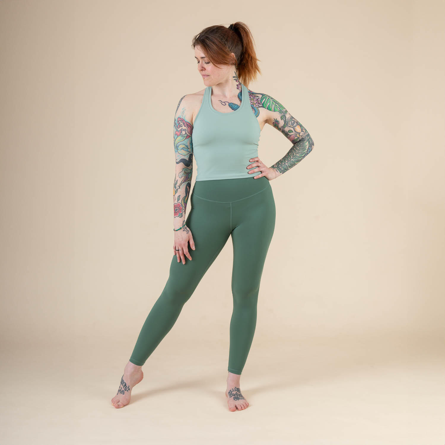 Cropped Tank Top, Racerback iceberg green | XL 5/6