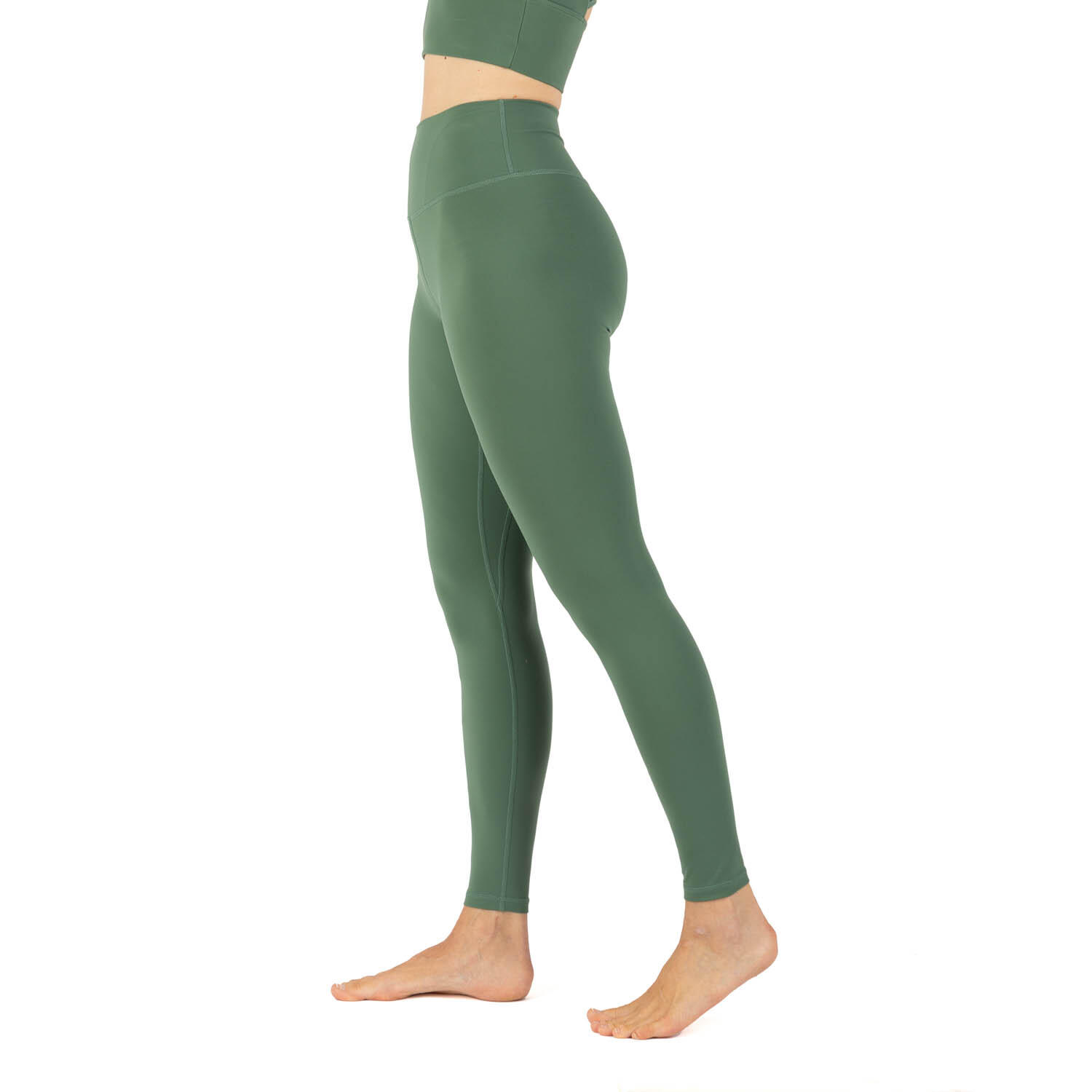 Leggings taille haute Niyama, vert canard | S 2/6