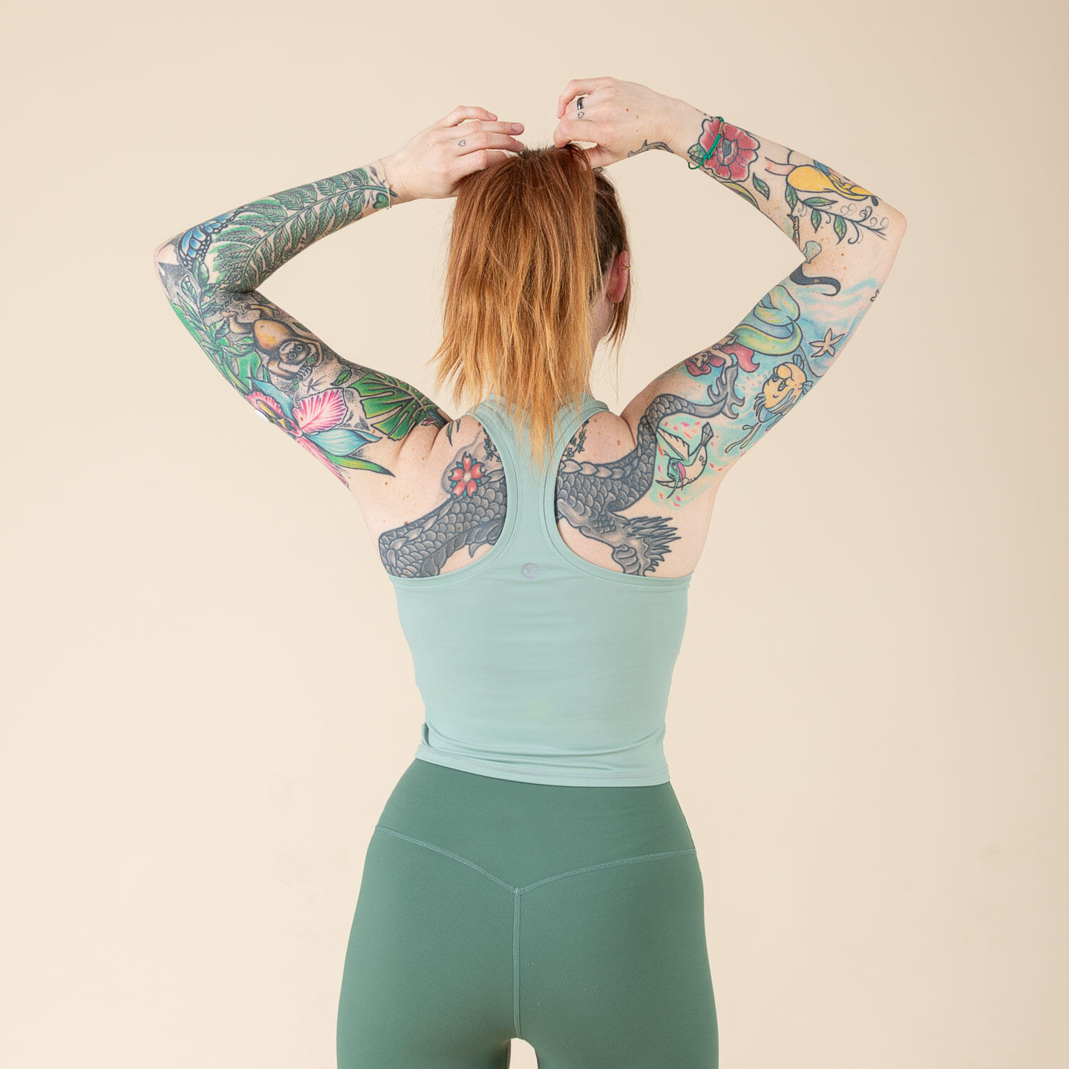 Cropped Tank Top, Racerback iceberg green | XL 4/6