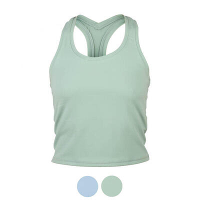 Cropped Tank Top, Racerback iceberg green | XS