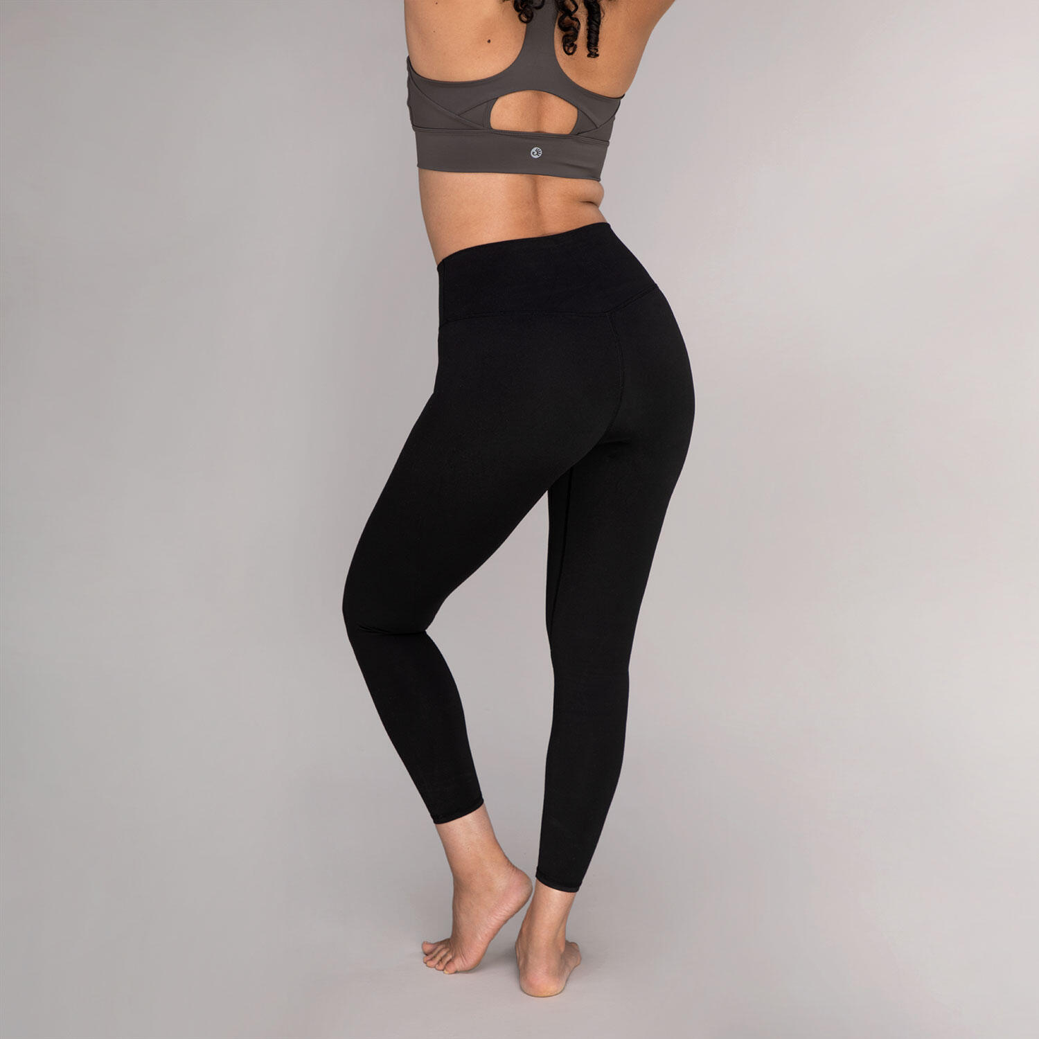 High waist Sport Tights, schwarz M 5/6