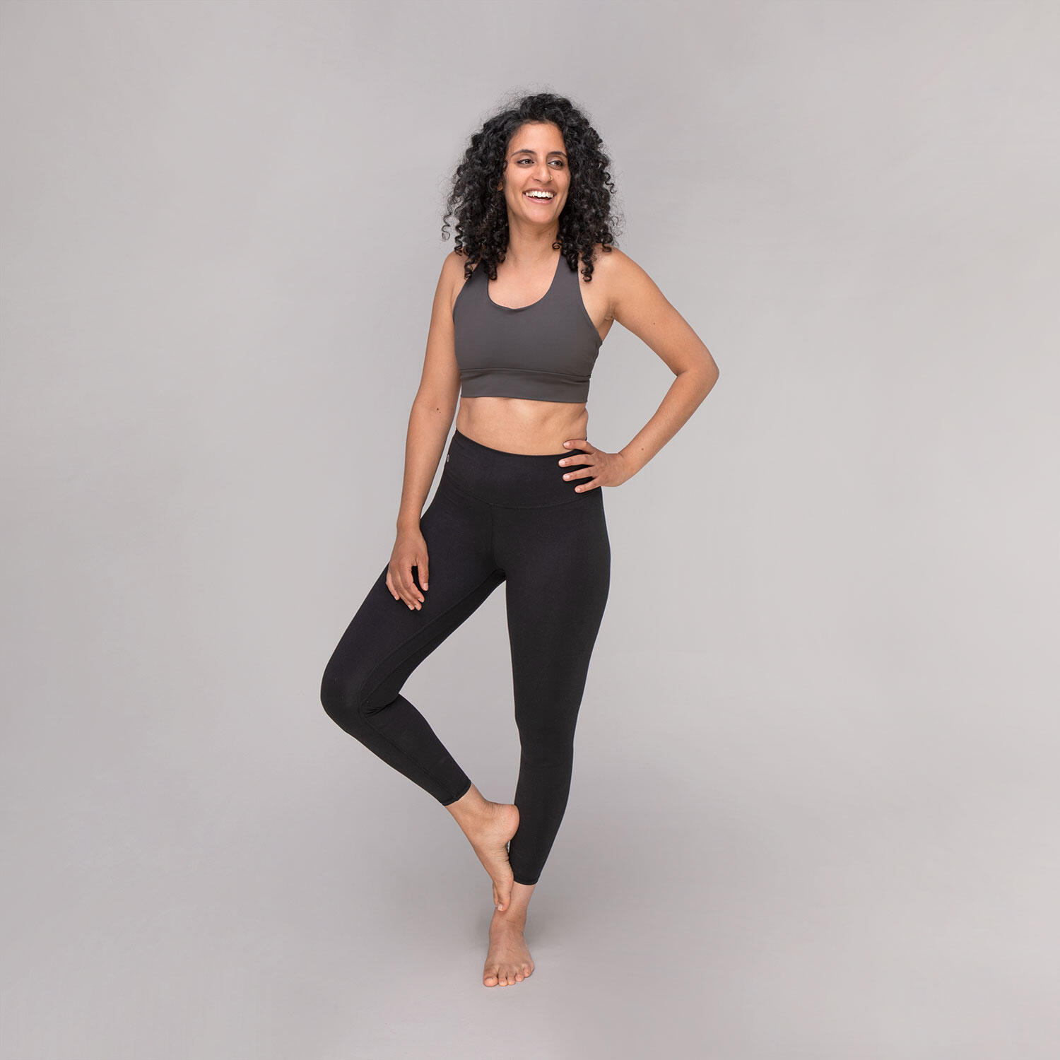 High waist Sport Tights, schwarz M 3/6