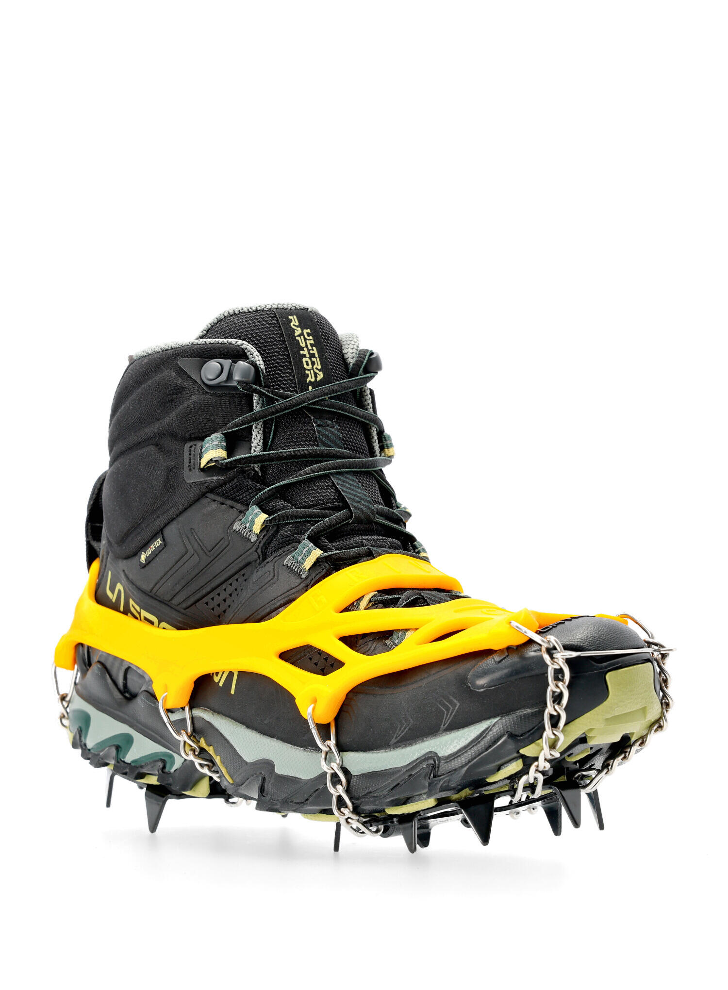 Grivel Micro-Crampons Explorer 14 Zacken, Stahl/Gummi, verstellbar, Gelb-Grün 4/7