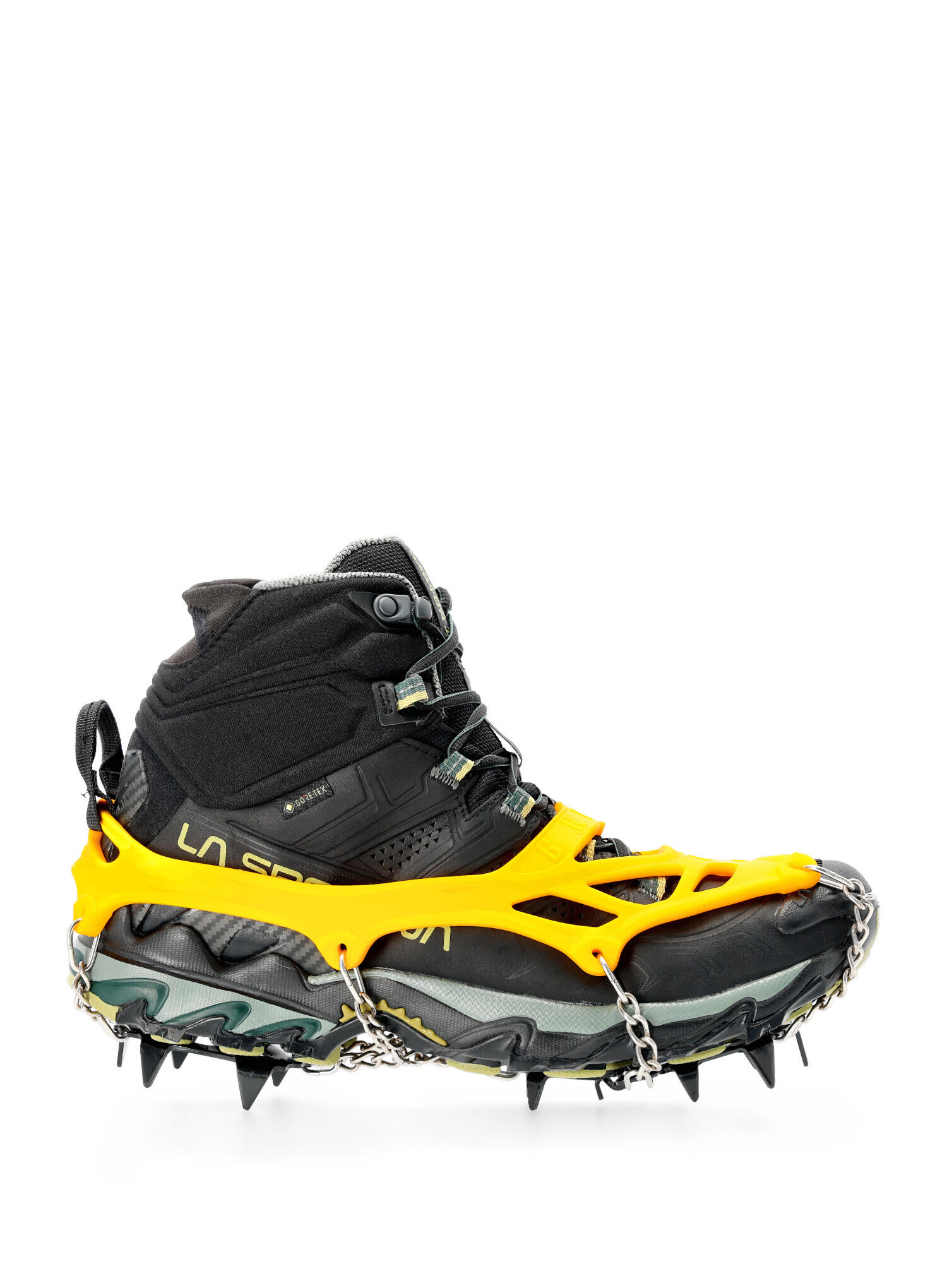 Grivel Micro-Crampons Explorer 14 Zacken, Stahl/Gummi, verstellbar, Gelb-Grün 3/7