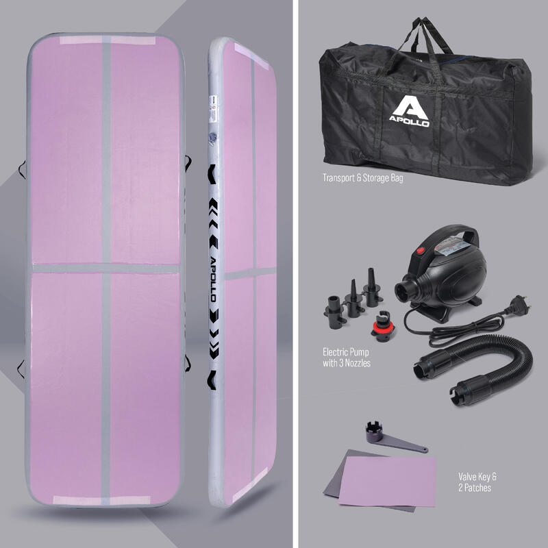 Air Mat Pro - Tapis de gymnastique gonflable pour adultes et enfants