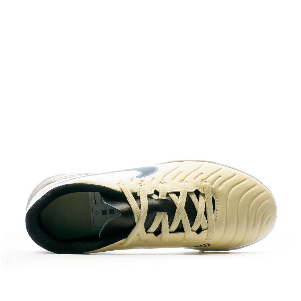 Chaussures de Football Blanc/Jaune Garçon Nike Legend 10 Club 4/5