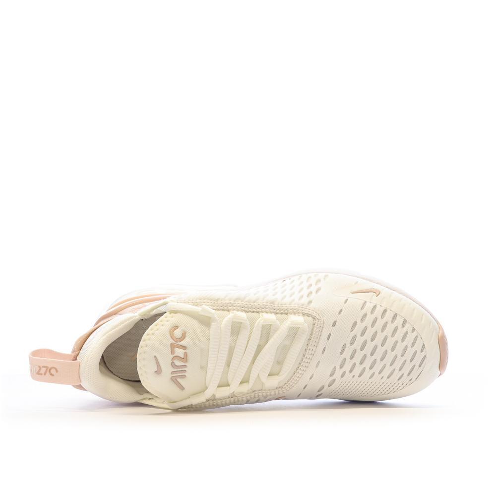 Baskets Blanches/Rose Femme Nike Air Max 270 4/5