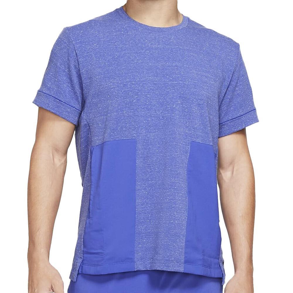 T-shirt Violet Homme Nike Yoga 1/2