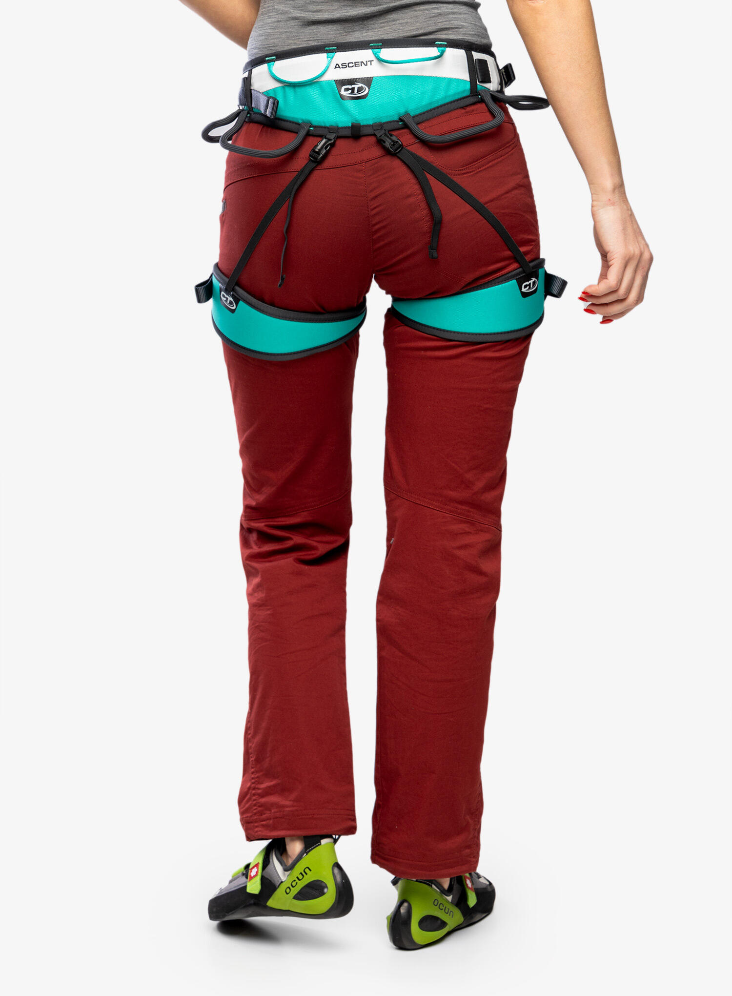 Harnais femme Climbing Technology ASCENT L-XL rembourré, sangles porte-matériel 6/7