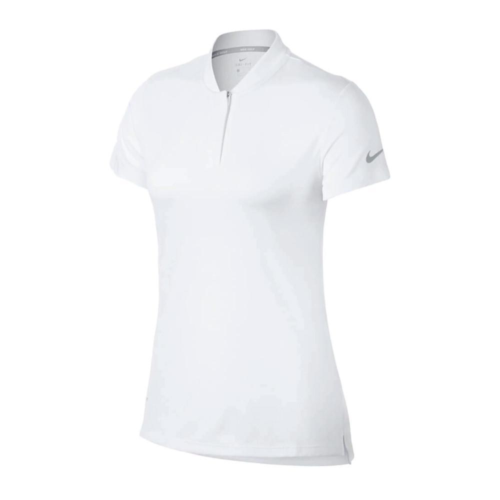 Nike - Polo De Sport Blanc Femme Nike Dry Ss Bld - Polo Sans Manches - Blanc - 36 Xs - Decathlon