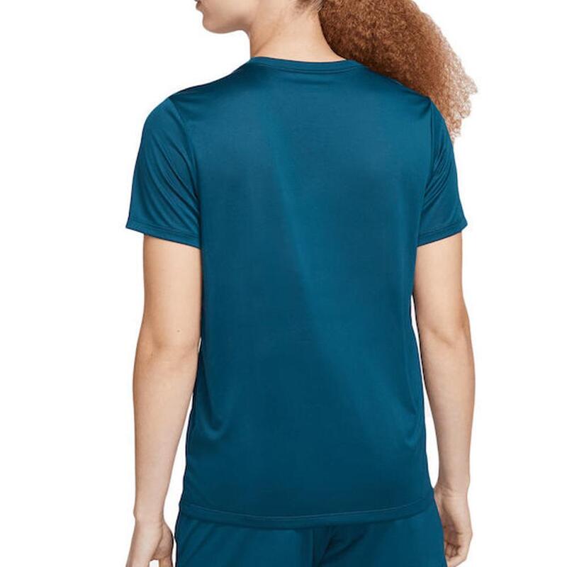 T-shirt de Running Bleu Canard Femme Nike Dri-Fit