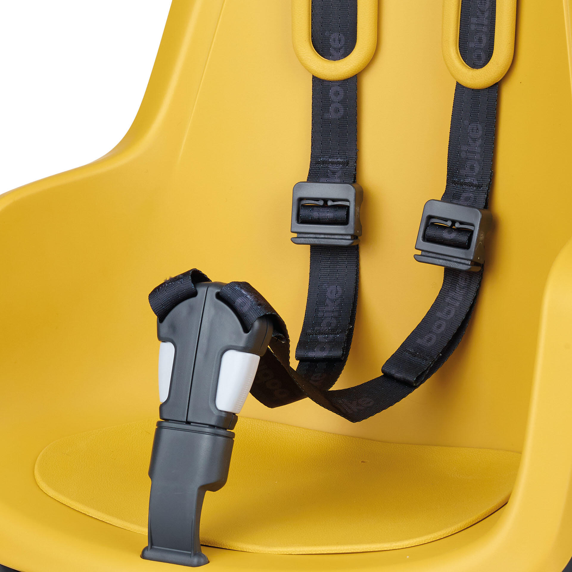 Seggiolino Posteriore Bambini Bicicletta Portapacchi ONE E-BD Giallo Senape 3/9