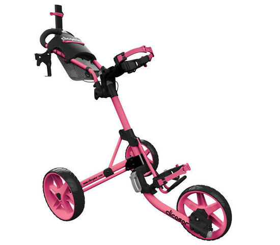 Clicgear 4.0 Carrello da Golf Rosa — 3 Ruote Telaio in Alluminio