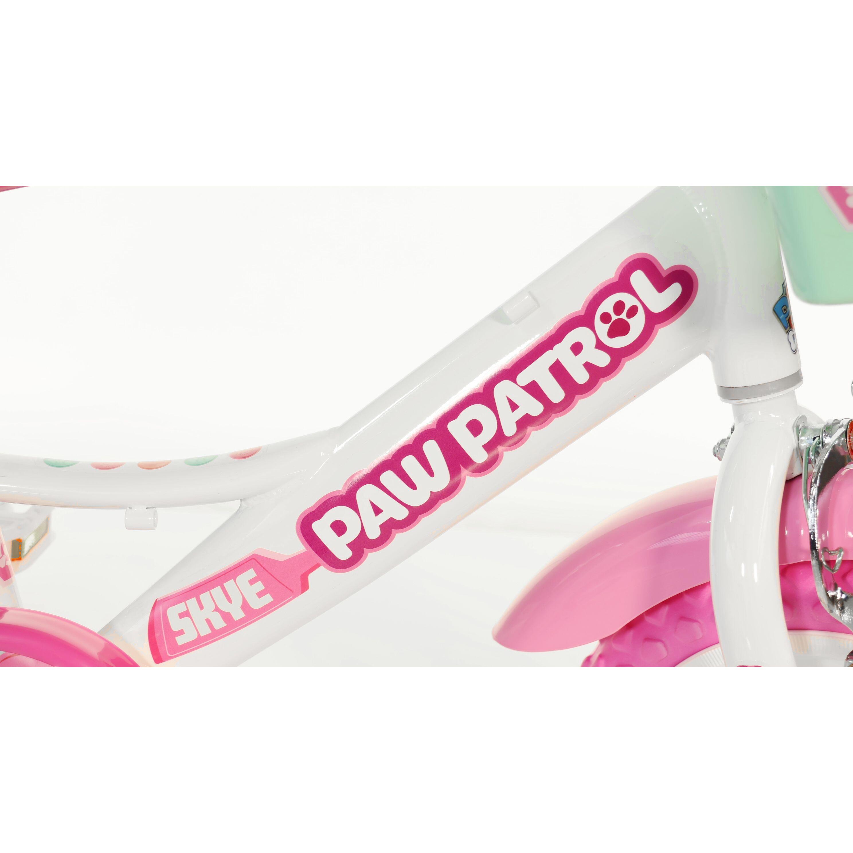 Kinderfiets 12 inch 3 jaar Paw Patrol Skye 4/5