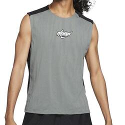 Débardeur Gris/Noir Homme Nike Rise 365