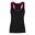 Tri Dri FitnessTop Damen Schwarz/Hot Pink