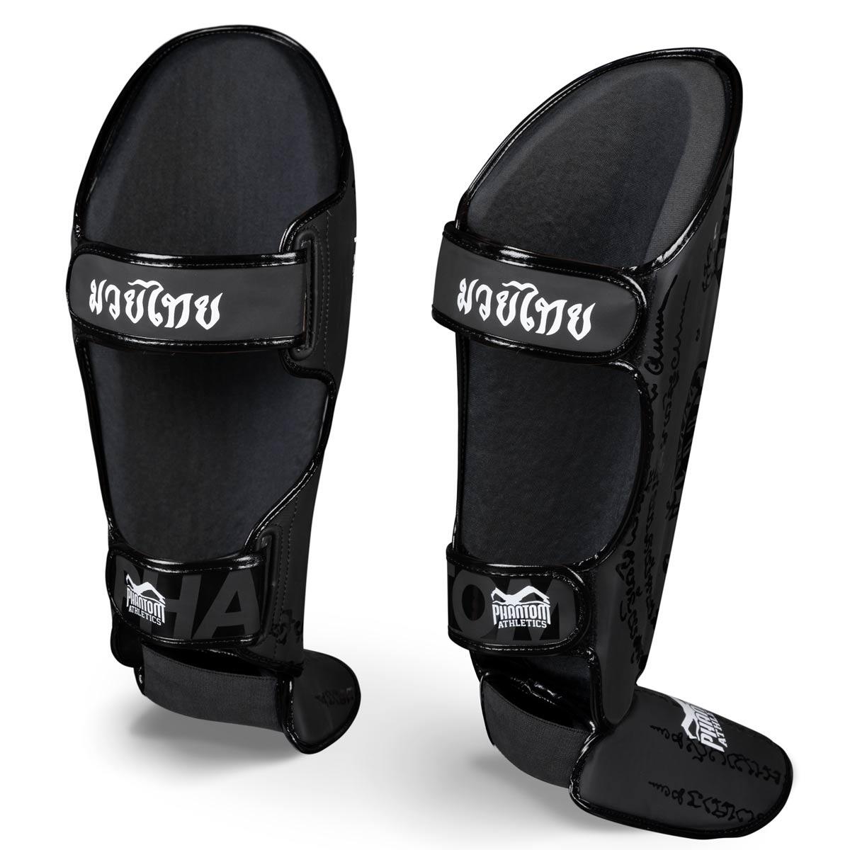 Schienbeinschoner Phantom Muay Thai – Schwarz – S/M 2/3