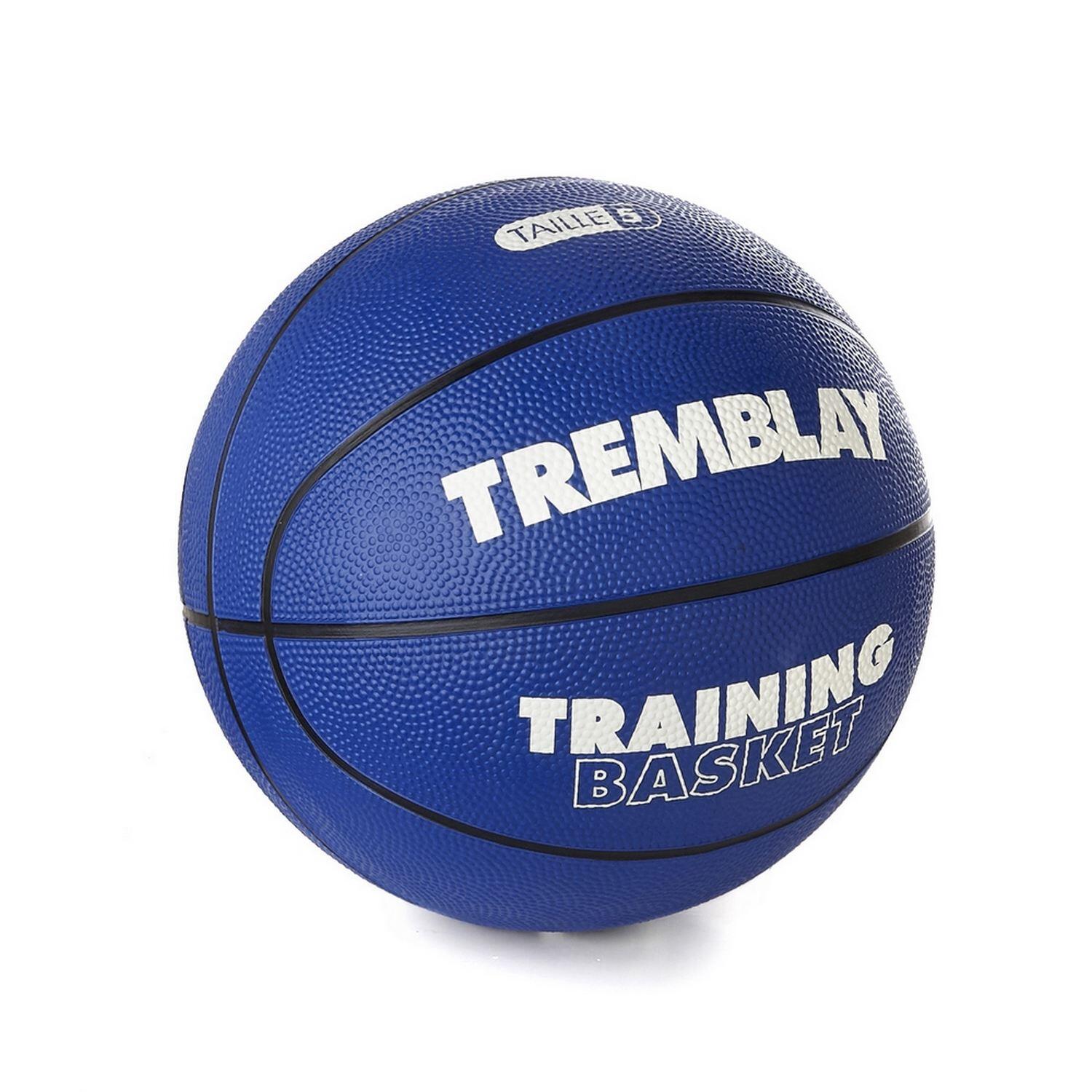 Tremblay - Ballon De Basket Training Caoutchouc T5 Tremblay - Ballon De Basket - Bleu - 5 - Decathlon