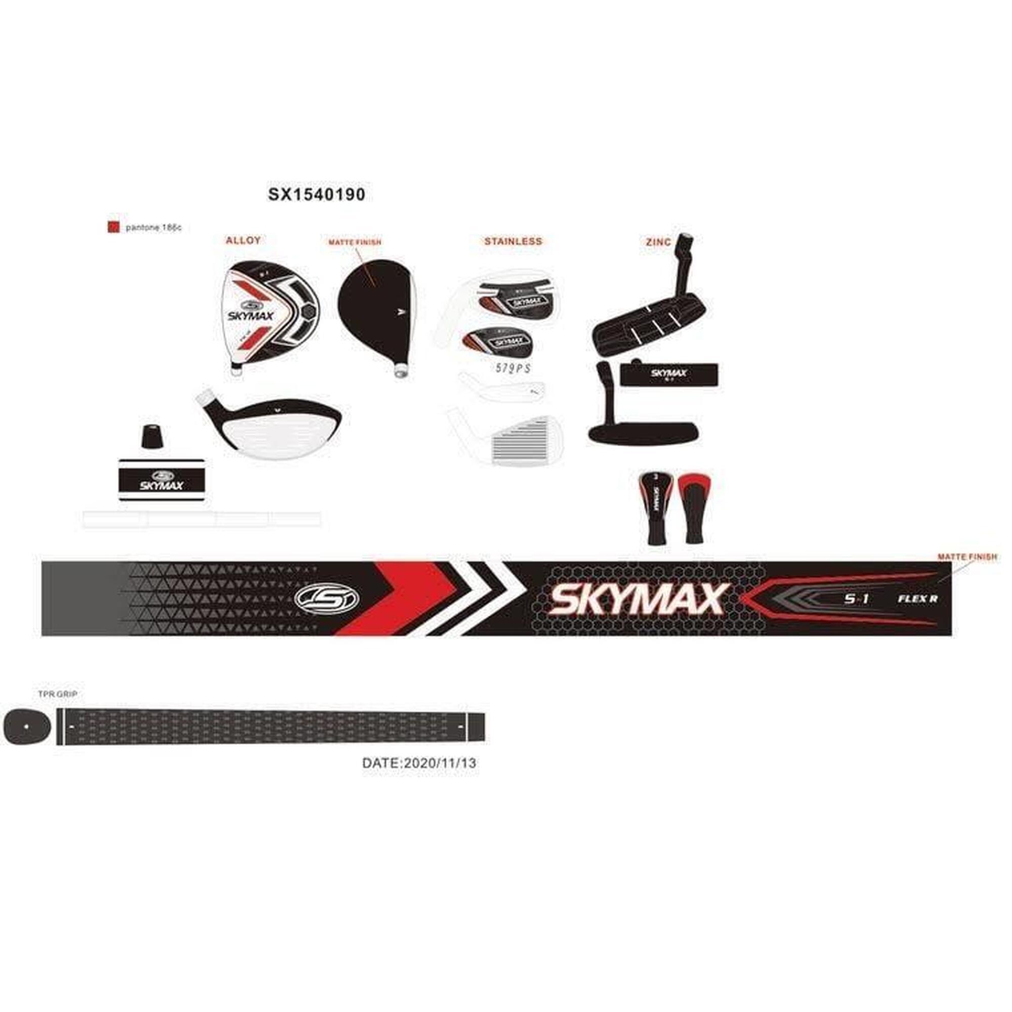 S1 Golfset - Staal - SW /  i5 - Hybride - Fairway Wood - Driver - Putter