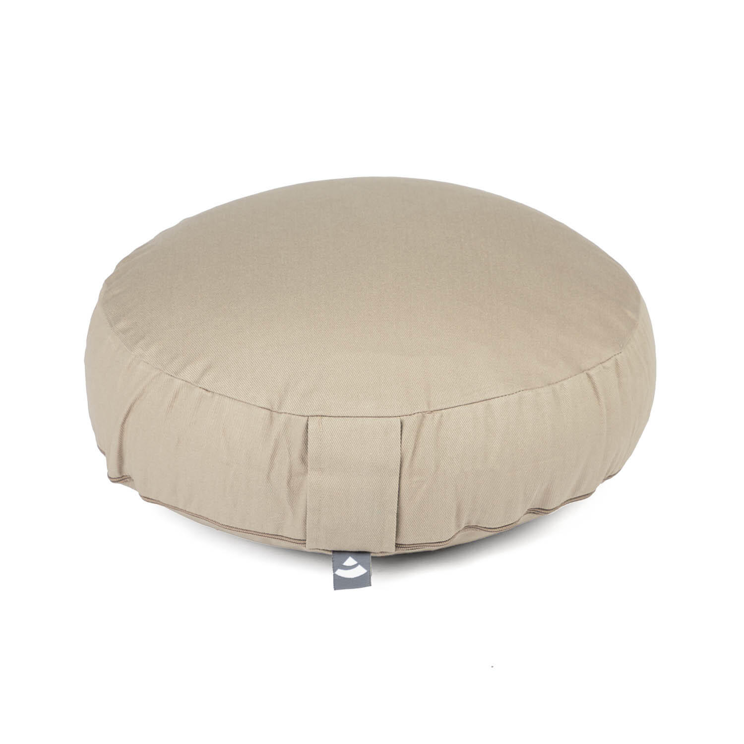 Meditationskissen RONDO ECO EXTRA FLACH light taupe | Dinkelhülsen 2/4