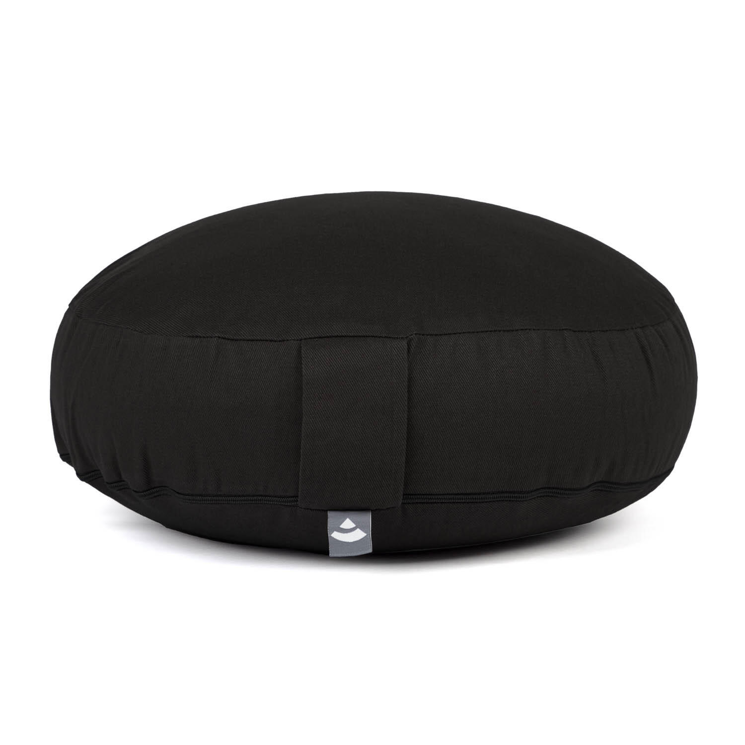 Meditationskissen RONDO ECO EXTRA FLACH schwarz | Dinkelhülsen 2/4