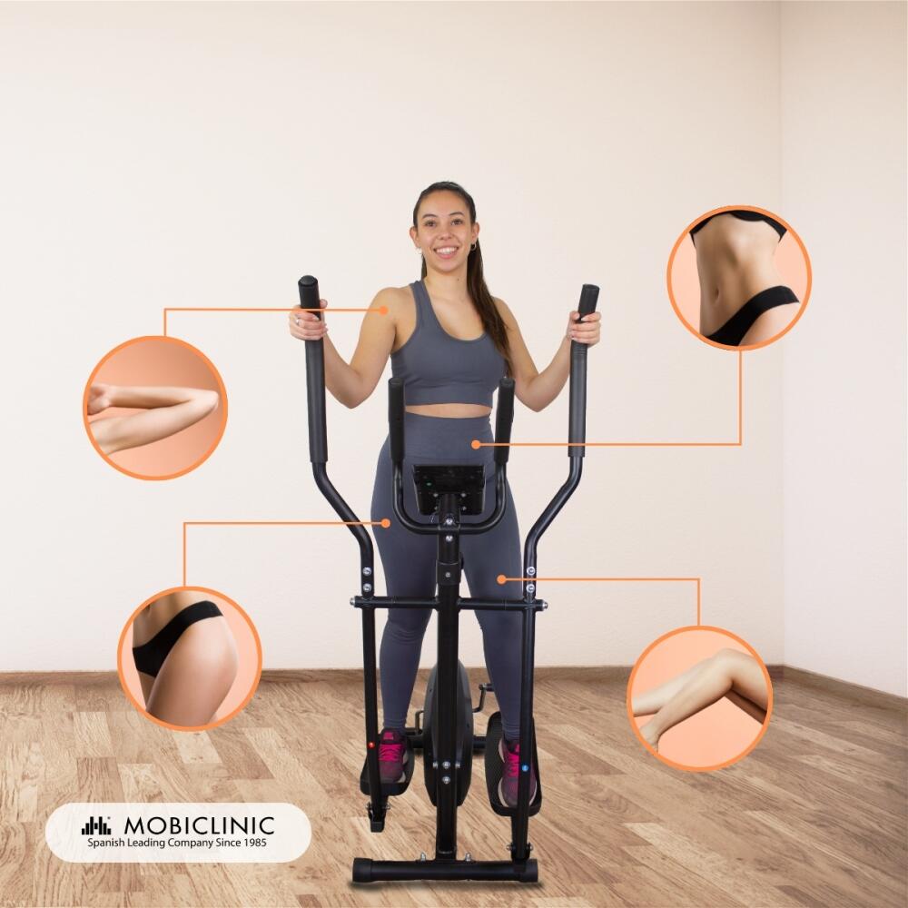 Vélo elliptique 8 Niveaux De Résistance Jusqu'à 100 Kg Roue de résistance 4Kgs 4/8