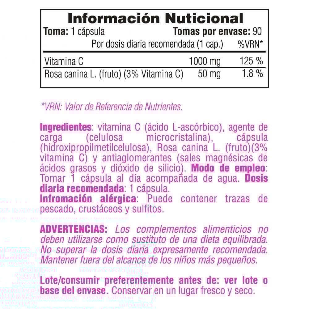 Vitamina C 1000mg - 90 Capsule Smart Supplements 2/2